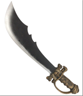 חרב פיראט מחומר PU איכותי גודל 60 ס"מ/ 2 יחידות במארז