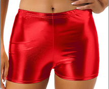 מכנסון מבריק אדום מידות M/L בשקית PVC עם כארד/ 6 יח במארז