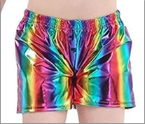 מכנסון מבריק צבעוני מידות M/L בשקית PVC עם כארד/ 6 יח במארז