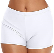 מכנסון חלק לבן מידות M/L בשקית PVC עם כארד/ 6 יח במארז