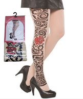 גרביון קעקועים על כארד/ 6 יחידות במארז