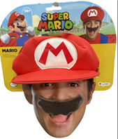 כובע גיימבוי עם שפם / 6 יחידות המארז