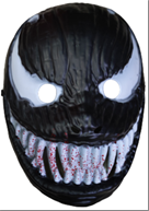 מסכה שחורה שיניים על כארד/ 6 יחידות במארז