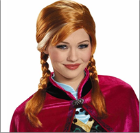 פאה ג'ינגית עם צמות 120 גרם בשקית PVC עם קולב  / 6 יחידות במארז