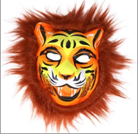 מסכה ציטה עם שיער על כארד/ 6 יחידות במארז