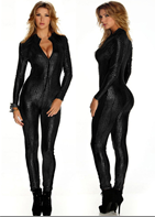 אוברול מלא נחש שחור  איכותי 6 יחידות במארז מידות S/M-L/XL