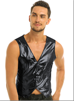 ווסט קוסם שחור מידות XL/XXL בשקית PVC עם כארד/ 6 יחידות במארז