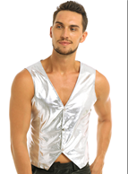 ווסט קוסם כסף מידות XL/XXL בשקית PVC עם כארד/ 6 יחידות במארז