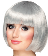 פאה קארה אפור חייזר 120 גרם בשקית PVC עם קולב  / 6 יחידות במארז