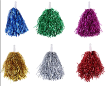 זוג מעודדות צבעים מבריקים 40 גרם על כארד מעוצב / 6 יח במארז