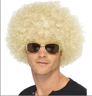 פאה אפרו בלונד 120 גרם בשקית PVC עם קולב  / 6 יחידות במארז