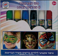 סט עפרונות 6 צבעים עבים/ 12 יחידות במארז