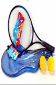 מחבט טניס כולל כדור בנרתיק