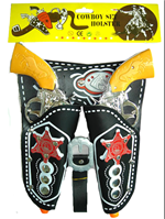 זוג ריתמות לאקדחים שחור אדום כולל אקדחים 32 ס"מ  / 6 יחידות במארז