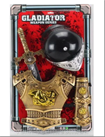 סט אביר מפואר חרב שריון חזה ויידים כולל כובע  / 6 יחידות במארז