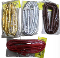 שוט ארוך כסוף זהב אדום שחור חום בשקית PVC עם כארד/ 12 יחידות במארז