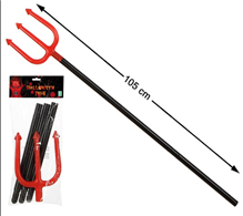 קלשון אדום 100 ס"מ בשקית PVC עם כארד / 6 יחידות במארז