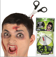 קשת מספריים בשקית PVC עם כארד / 6 יחידות במארז