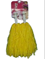 זוג מעודדות צהוב 40 גרם על כארד מעוצב / 6 יח במארז