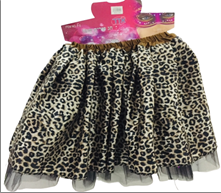 חצאית טוטו 40 ס"מ  מנומר עם כארד וקולב  / 6 יחידות במארז