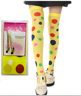 גרביון ירכית נערות/ נשים מלא ליצן/ 6 יח במארז