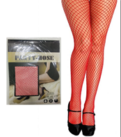 גרביון רשת מלא אדום בכארד/ 6 יחידות במארז