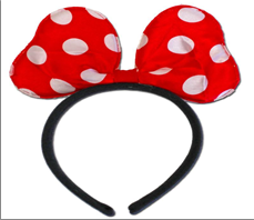 קשת עכברה בד בשקית PVC עם כארד/ 6 יחידות במארז