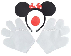 סט עכברה קשת כפפות ואף על כארד/ 6 יחידות במארז