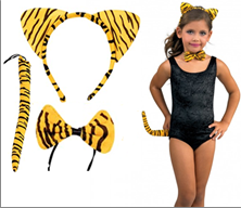 סט נמרה 3 חלקים קשת זנב ופפיון על כארד/ 6 יחידות במארז