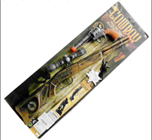 סט קאובוי בבליסטר / 6 יחידות במארז