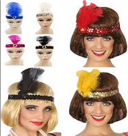 נוצה צ'רלסטון על כארד מיקס צבעים / 12 יחידות במארז