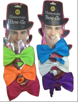 פפיונים מבריקים על כארד מיקס צבעים  / 6 יחידות במארז