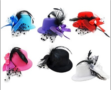 כובע קליפס גדול חלק מיקס צבעים 12 יחידות במארז