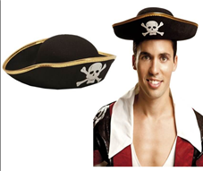 כובע פיראט / 6 יחידות במארז