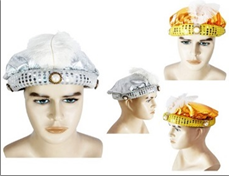 כובע אלאדין זהב/כסף / 6 יחידות במארז