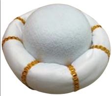 כובע מרדכי לבן / 6 יחידות במארז