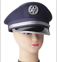 כובע שוטר מבוגרים / 6 יחידות במארז