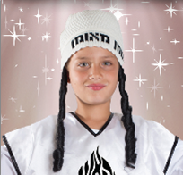 כובע נחמן עם פאות שחור לבן בשקית / 6 יחידות במארז