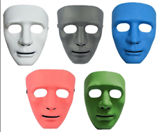 מסכת קרח מיקס צבעים  בשקית PVC עם כארד/ 12 יחידות במארז