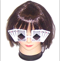 משקפיים קלפים על כארד מיקס צבעים/ 12 יחידות במארז