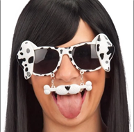 משקפיי כלב על כארד / 12 יחידות במארז