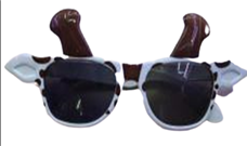 משקפיי ג'ירפה על כארד / 12 יחידות במארז