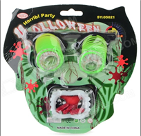 שיניים ודם כולל משקפיים עיניים נופלות בבליסטר / 6 יחידות במארז