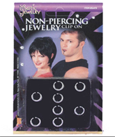 סט פירסינג עגילים על כארד / 24 יחידות במארז