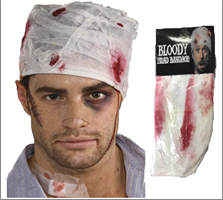 תחבושת דם לראש בשקית עם כארד / 6 יחידות במארז