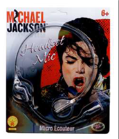 אוזניית מייקל ג'קסון בבליסטר  / 6 יחידות במארז