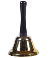 פעמון זהב מתכת בקופסא  / 12 יחידות במארז