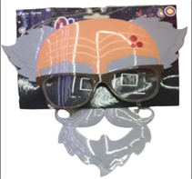 משקפיים זקן על כארד / 12 יחידות במארז