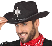 כובע שריף מבוגרים שחור / 6 יחידות המארז