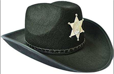 כובע שריף ילדים שחור / 6 יחידות המארז